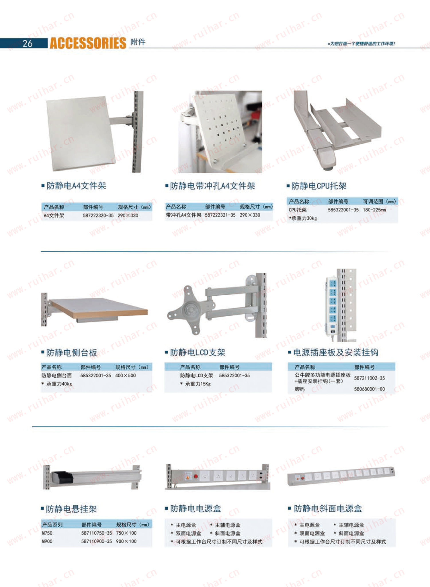 防靜電工作臺,ESD工作臺,防靜電工作桌，防靜電工作臺附件，防靜電電源盒