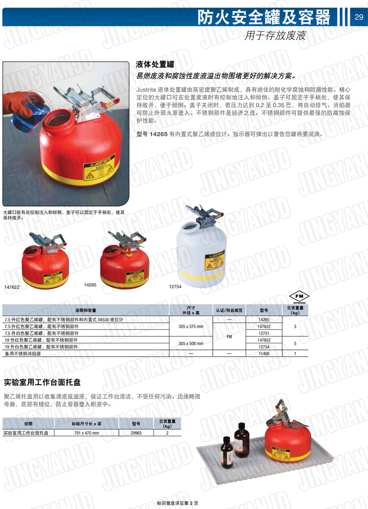 JUSTRITE，美國杰斯瑞特，justriteI型安全罐,柴油汽油存放罐，酒精松香水安全存儲罐，防火安全罐，防爆安全罐